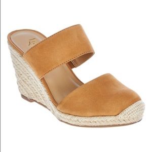 Franco Sarto ‘Mint’ Espadrille Wedge Sandals- Biscuit